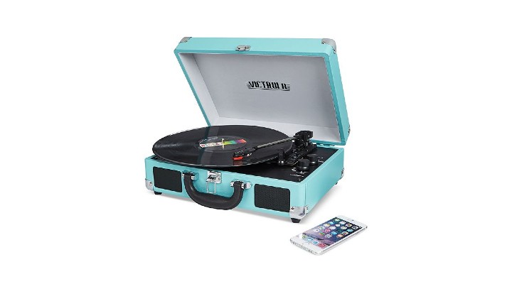 74 Gadgets Exhibit - Victrola Record Player 