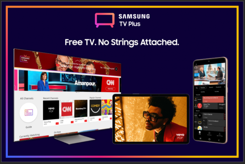 Samsung TV Plus Streaming Service Now Available On Web For Free!