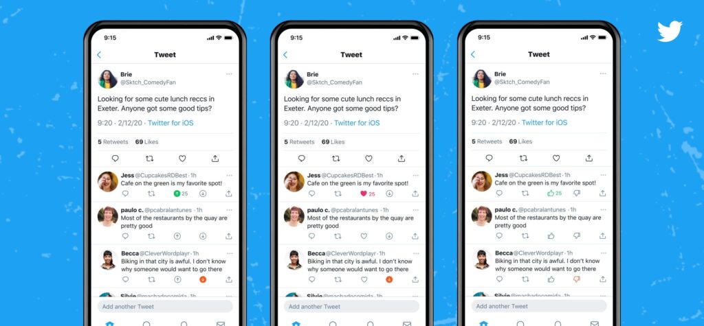 twitter tests upvote and downvote feature