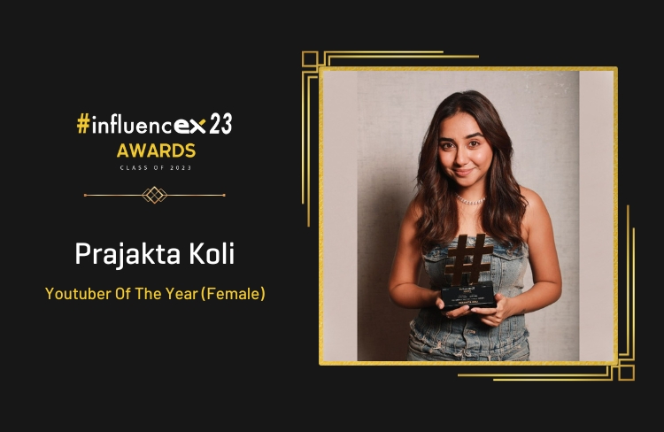 PRAJAKTA KOLI – Youtuber of the year (Female)