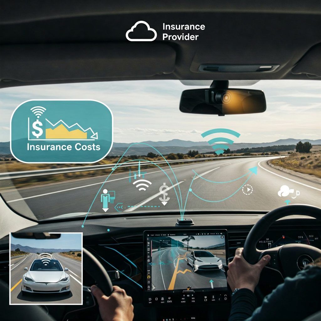 How Built-In Dash Cams Could Lower Insurance Costs in Semi-Autonomous Cars