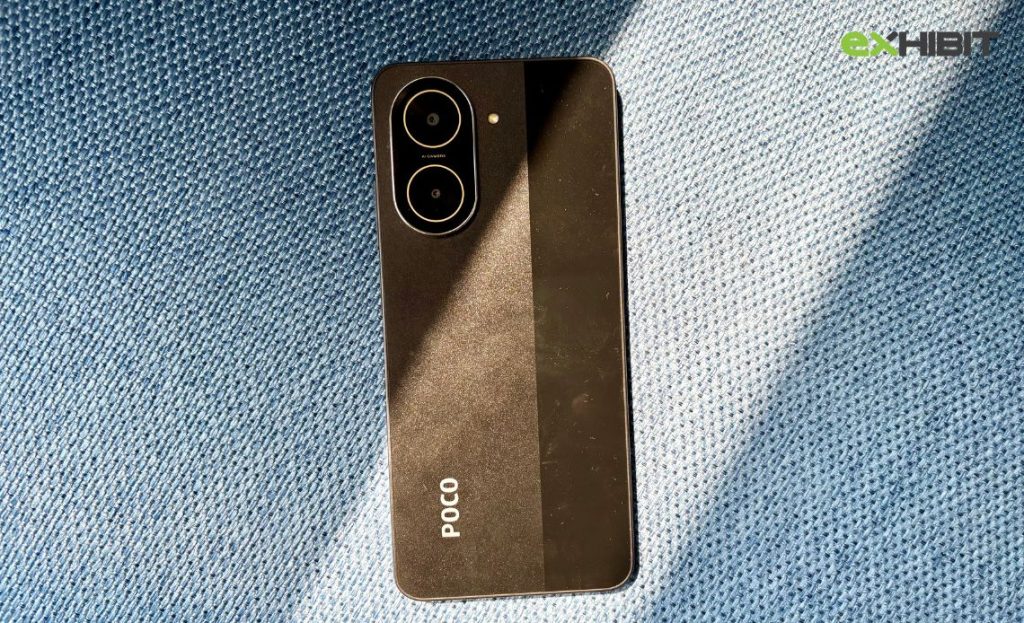 Back side of the POCO C71 with double camera