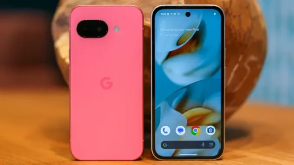 Google pixel 9a in pink Color