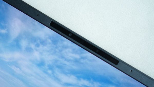 Asus Zenbook A14 1080p webcam and dual speakers for video calls and media playback.