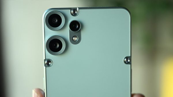CMF Phone 2 Pro triple-camera module with 50MP main and telephoto lenses
