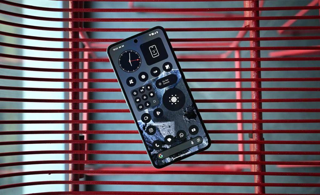 CMF Phone 2 Pro smartphone with modular accessories on a neutral background