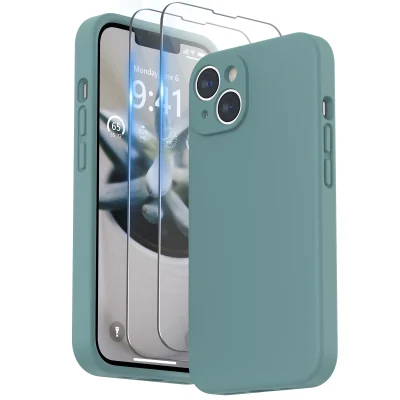 Silicone Cases and Screen Guards Silicone phone case and tempered glass screen protector