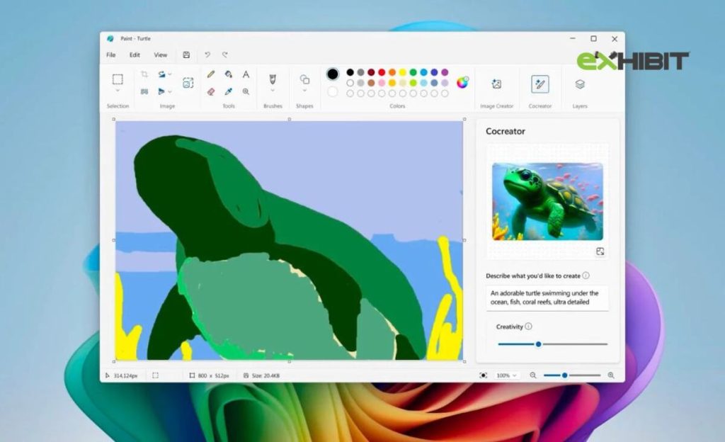 Microsoft paint AI copilot image generation