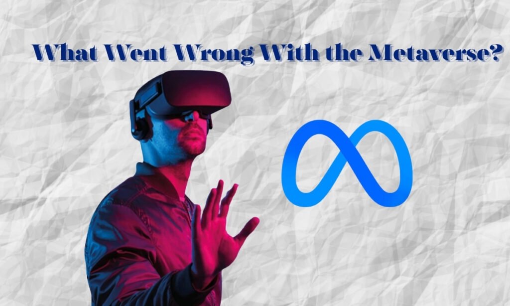 Meta Logo with a person with VR