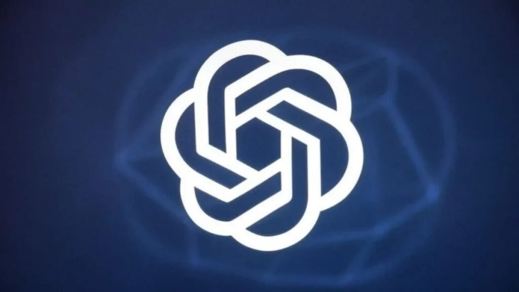 OpenAI Logo In Blue Background