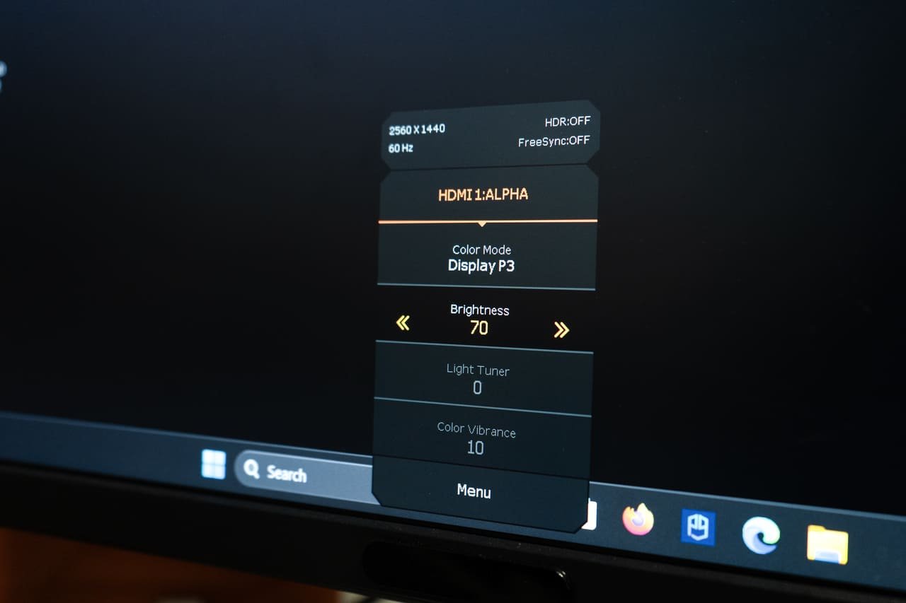 BenQ monitor OSD