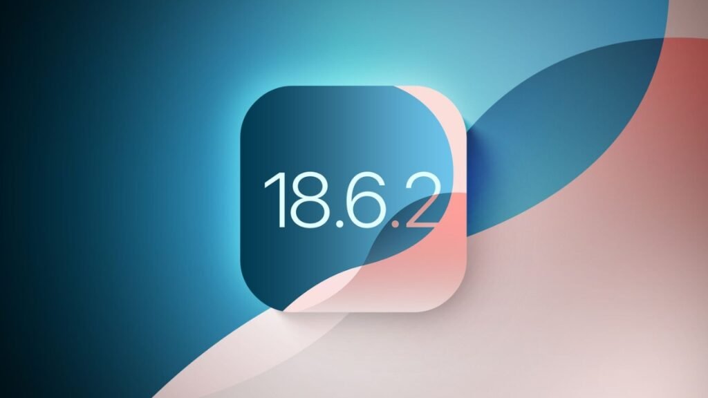 iOS 18.6.2 with an Apple background