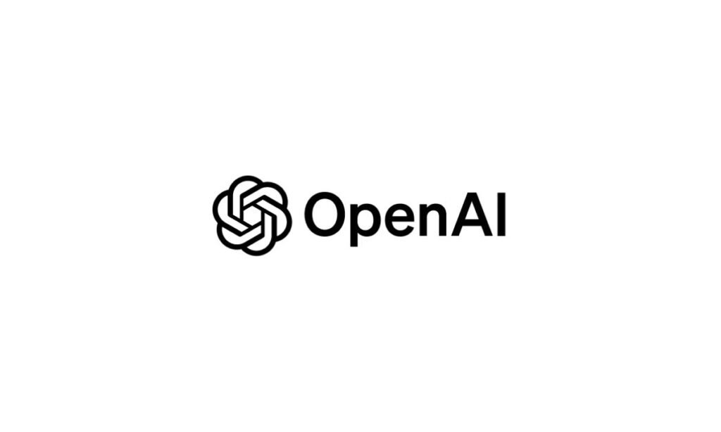 OpenAI logo in a white background