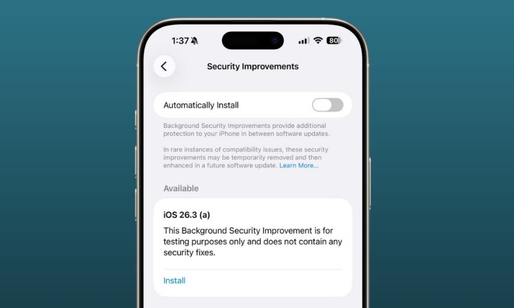 Apple’s iOS 26.3 Brings Silent Security Updates