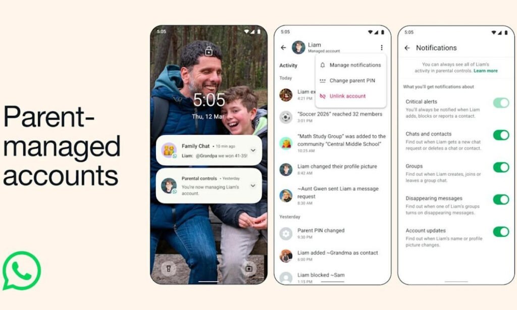 WhatsApp introduces new parent-managed accounts for children below 13