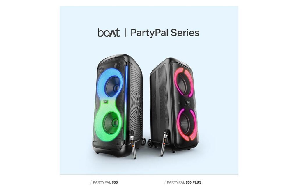 boAt Launches PartyPal Speaker Series in India with Karaoke Tuning and DJ Controls boAt-PartyPal