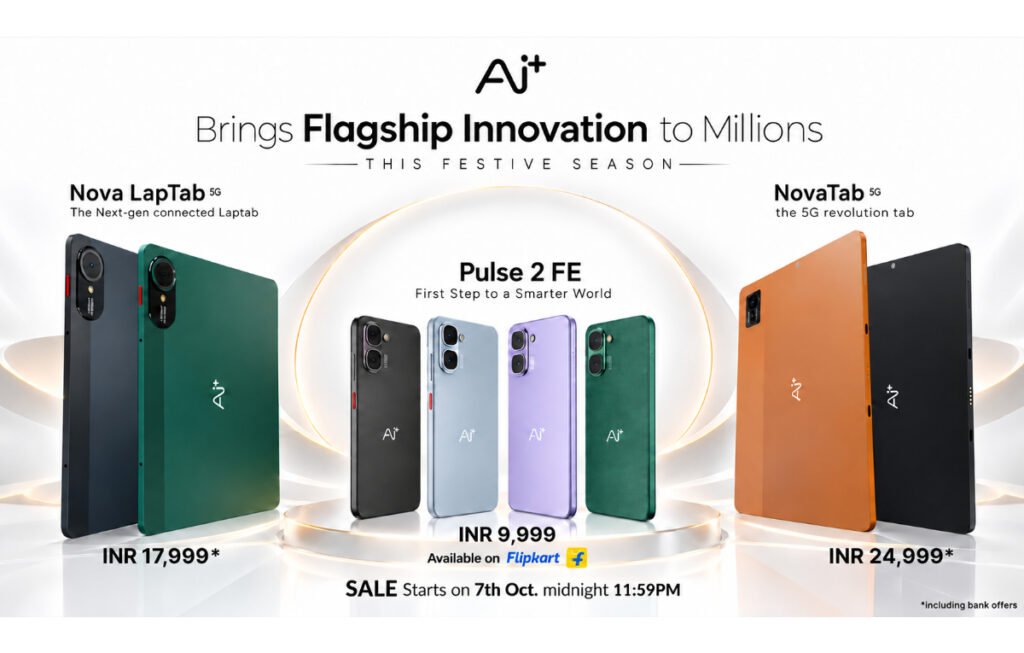 Ai+ Launches Pulse 2 FE, NovaTab and Nova LapTab in India