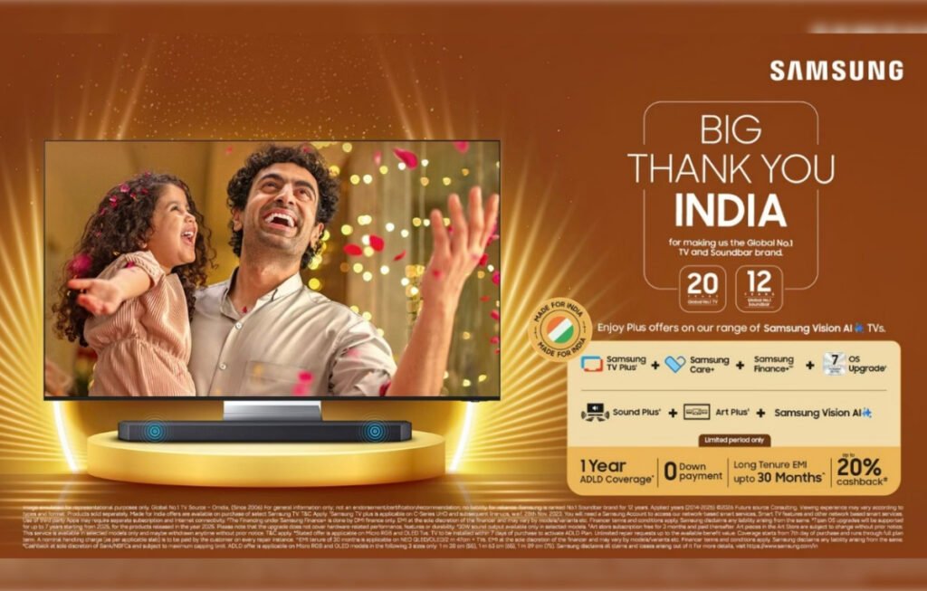 Samsung India Launches ‘Thank You India’ Campaign With TV and Soundbar Offers