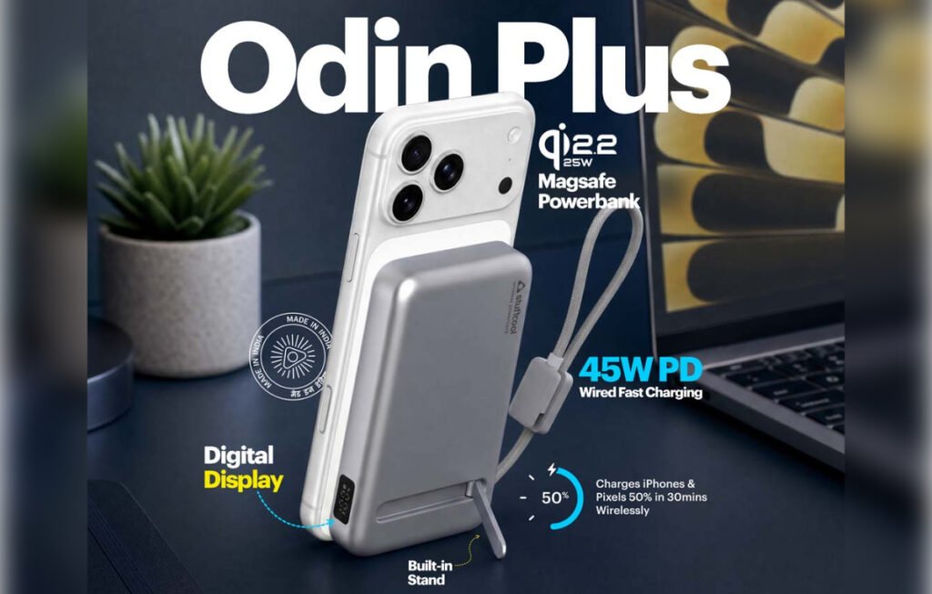 Stuffcool Odin Plus Magsafe Power Bank Launched in India With 25W Qi2.2 Wireless Charging